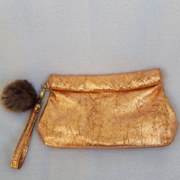 Miss Albright Handbags - Miss Albright Rolled Wristlet Bag, Leather